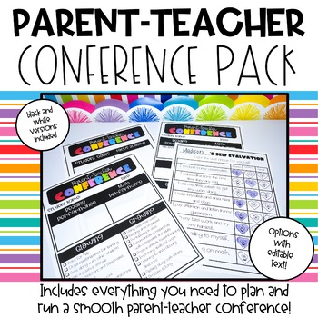 Preview of Parent Teacher Conference Forms | Conference Reminders
