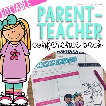 Preview of Parent-Teacher Conference Pack {Editable and with Google Slides Options}
