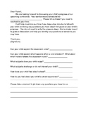 Parent-Teacher Conference Questionnaire - Editable