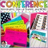 Parent Teacher Conference Reminder | Scheduling Sheet | Reminder Stickers