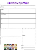 Parent Teacher Conference Report Form
