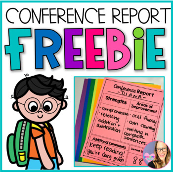 Preview of Parent Teacher Conference Report Sheet FREEBIE