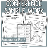 Parent Teacher Conference Sample Work | Pre-K Report Card