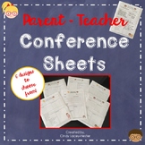 Parent-Teacher Conference Sheet