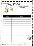 Parent Teacher Conference Sign-Up Sheet Bee Theme