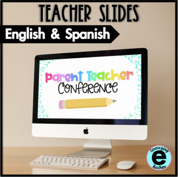 Preview of Parent Teacher Conference Slides | RAINBOW | Google Slide | Powerpoint