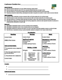 Parent / Teacher Conference Student Performance Checklist