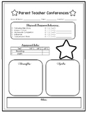 Parent Teacher Conferences Checklist Form