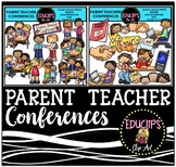 Parent Teacher Conferences Clip Art Bundle {Educlips Clipart}