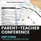 Parent Teacher Conferences — Easy Prep Forms