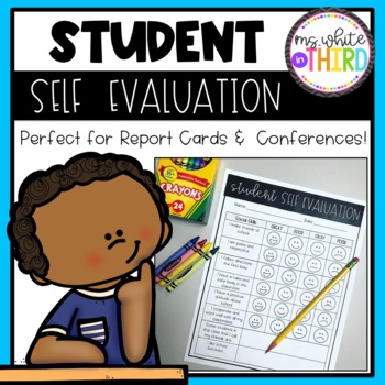 Preview of Parent Teacher Conferences- Self Evaluation - Editable!
