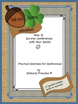 Preview of Parent-Teacher Conferences Tips and Printables