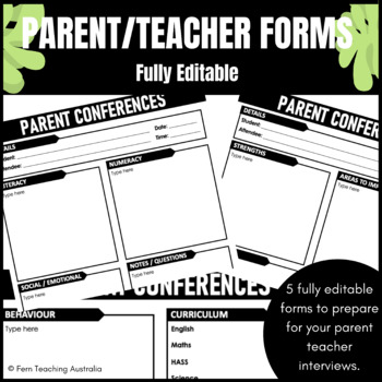Preview of Parent Teacher Interview Form || Fully Editable