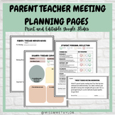 Parent-Teacher Meeting Pages