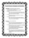 Parent/Teacher Mumbling Strategies