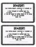 Parent-Teacher and Student Led Conference Reminders (Polka Dot)