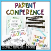 Parent Teacher conference templates | Parent meeting notes