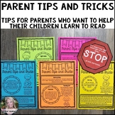 Parent Tips and Tricks (helping children learn to read)