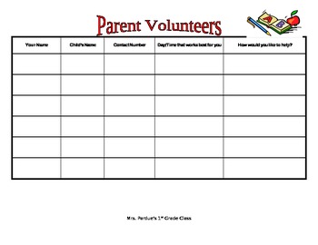 Volunteer Sign Up Sheet Template from ecdn.teacherspayteachers.com