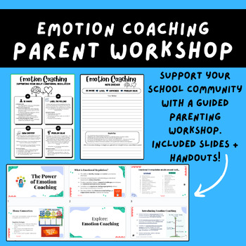 Preview of Parent Workshop – The Power of Emotion Coaching