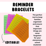 Parent and Family Reminder Bracelets