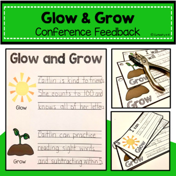 Preview of Parent and Student Led Conference Glow and Grow Feedback Form