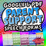 Parent and Teacher Support Forms (Editable)