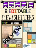 Parent newsletter template EDITABLE quick & easy  English/Spanish