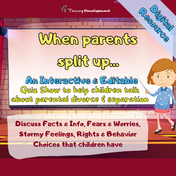 Preview of Parental Divorce or Separation Interactive Digital Activity for Small Groups