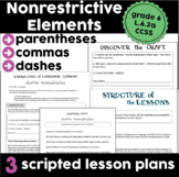 Parentheses, Dashes, Commas: Language Lessons for Nonrestrictive Elements