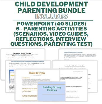 Preview of Parenting Bundle - PPT & Activities - Child Development