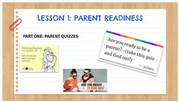 Preview of Parenting Readiness Lesson