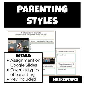 Preview of Parenting Styles | FCS | Child Development