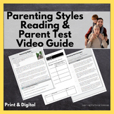 Parenting Styles (Psychology) Reading, Worksheet, & Parent