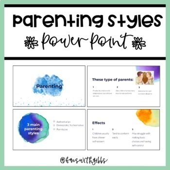 Preview of Parenting Styles & Responsibilities PowerPoint (Google Slides)