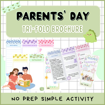 Preview of Parents' Day Tri-fold Brochure | Parents' Day Activity