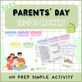 Parents' Day Tri-fold Brochure | Parents' Day Activity