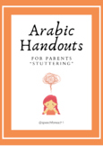 Parents handouts in Arabic: Stuttering