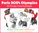 Paris 2024 Olympics: Coloring Pages - Phryge Olympic Mascot