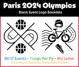 Paris 2024: Sport Silhouette Art for Coloring and Artwork