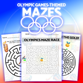 Preview of Paris 2024 Summer Olympics Worksheets Mini-Pack