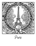 Paris Eiffel Tower Coloring Page Free Fun Early Finisher