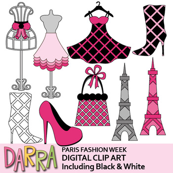 Preview of Paris Fashion Week Clip Art - France Clipart