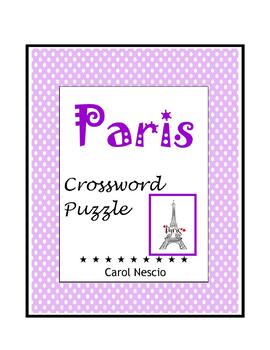 top tourist attractions in paris crossword answers