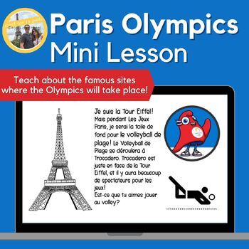 Preview of Paris Olympics Mini Lesson - learn about the famous sites!