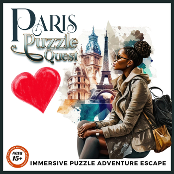 Preview of PARIS Puzzle Quest Virtual Escape, High School Team-Building Virtual Escape, 