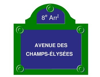 Preview of Paris Street Signs for French Teachers & Multicultural Day!