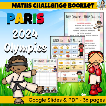 Preview of Paris - Summer Olympics - 2024 - Maths Project - Google Slide & PDF
