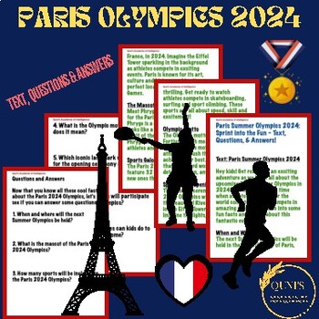 Preview of Paris Summer Olympics 2024: Sprint into the Fun – Text, Questions, & Answers!