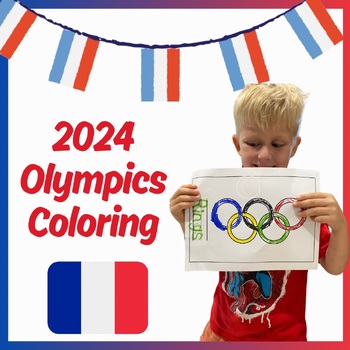 Preview of Olympics coloring pages, end of year Olympics craft & preschool activity